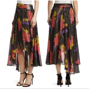 NWT: Dodo Bar Or: Floral & Metallic Skirt Sz: 40